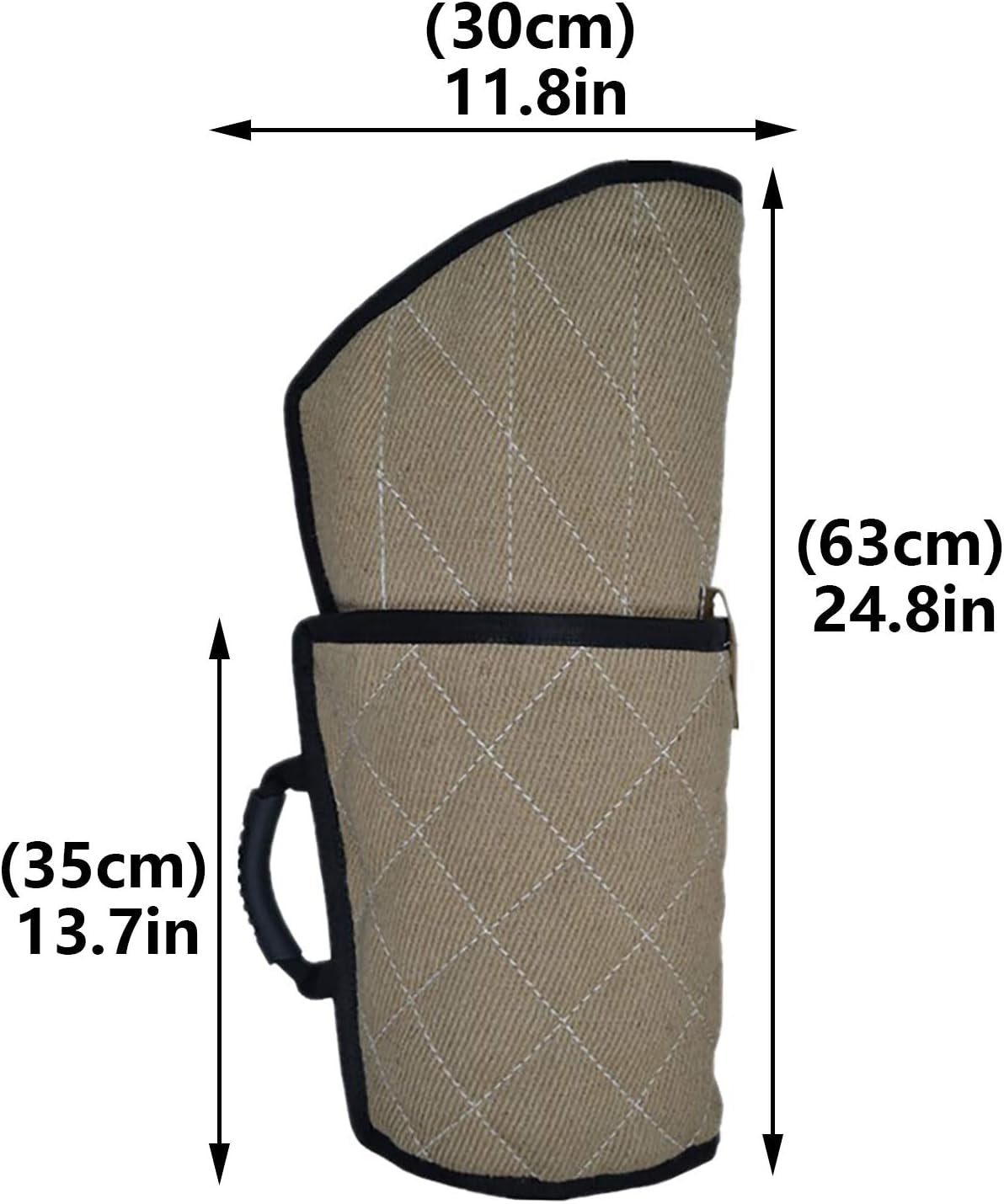 Professional Dog Bite Sleeve for Large Breeds - Ideal for Pitbulls, German Shepherds, K9 Training, and Interactive Play - Black Trim